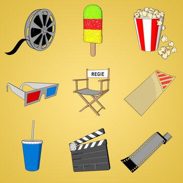 3D Iconset Kino Cartoon