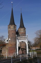 The east gate in Delft in the Netherlands