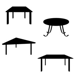 room table black silhouette