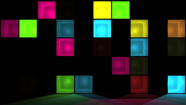 Wall of flashing lights - Discotheque