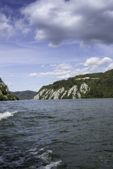 Fototapeta na wymiar Danube pass through Iron Gates Natural Park