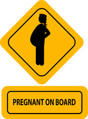 Pregnant on board label