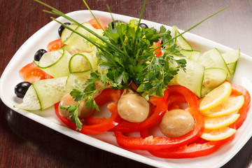 fresh vegetable salad
