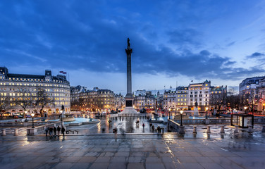 Trafalgar square London - obrazy, fototapety, plakaty