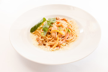 Fototapeta na wymiar seafood pasta