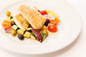 fish with vegetables