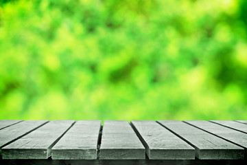 Fototapeta premium Green bokeh for picnic