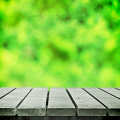 Fototapeta premium Green bokeh for picnic