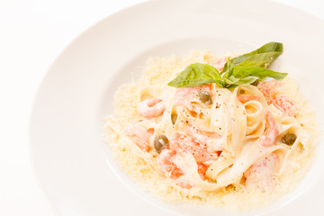 pasta with shrimps