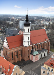 Panorama Opola, Kościół Świętej Trójcy.