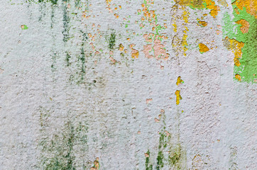Grunge old paint cement wall closeup for background