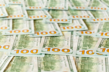 New design 100 dollar US bills or notes