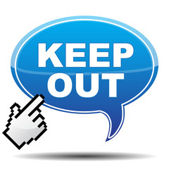 KEEP OUT ICON