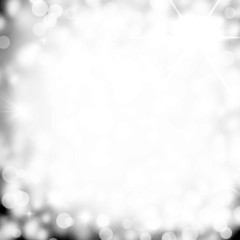 Lights On Silver Background -  Graphic Design Useful For Your De
