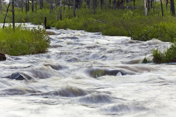 Spring flood, Pajso, Sweden