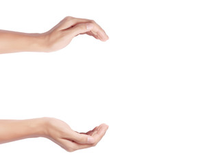 Open palm  hand gesture