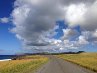 Easter Island Rapa nui landscape