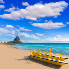 Calpe playa Arenal Bol beach near Penon Ifach Alicante