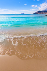 Calpe playa Cantal Roig beach near Penon Ifach Alicante