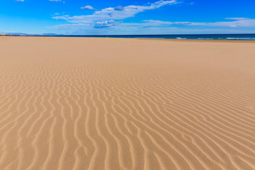 Fototapeta na wymiar Canet de Berenguer beach in Valencia in Spain
