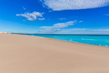 Fototapeta na wymiar Sagunto beach in Valencia in sunny day in Spain