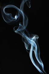 Abstract smoke on black  background