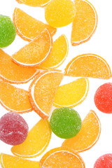 Naklejka na ściany i meble colorful jelly candies background