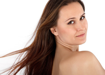 Obraz premium young woman with long hair