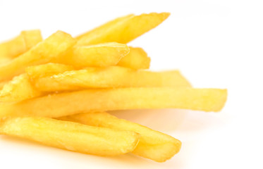 Fototapeta na wymiar French Fries on white background