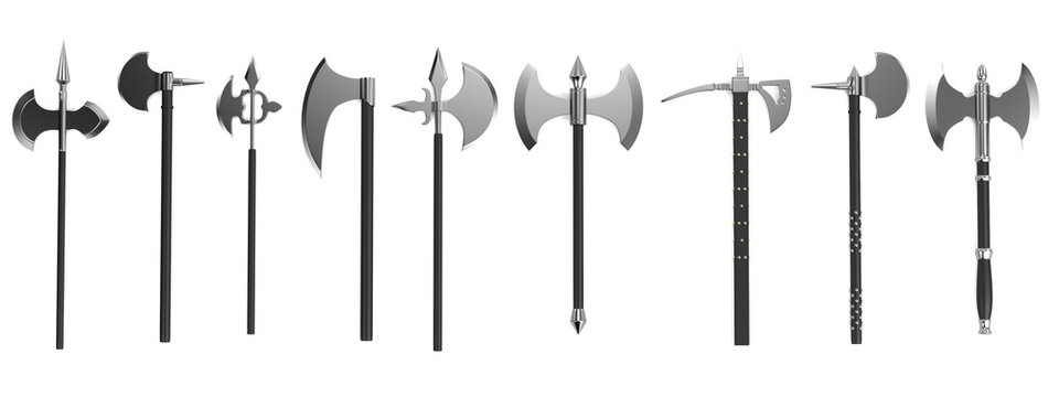 realistic 3d render of axes