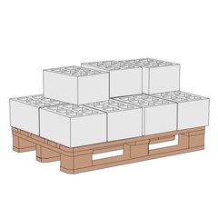 cartoon image of construction materials