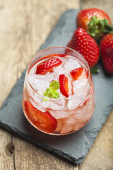 Strawberry cold drink
