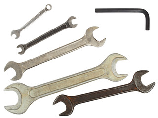 Set of wrenches