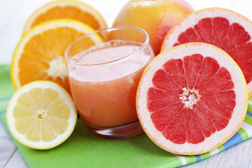 Naklejka na ściany i meble fresh citrus juice