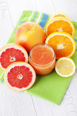 fresh citrus juice