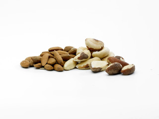 Almonds and Brazil nuts