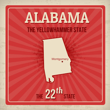 Alabama travel poster