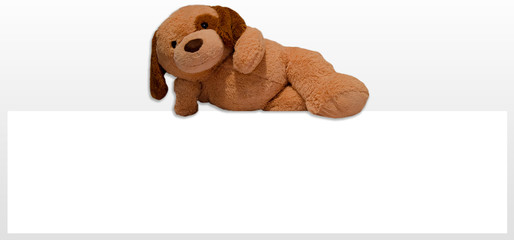 Teddy Teddybär Hund Schild Werbeschild Werbung