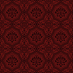 Vector seamless floral pattern, indian style