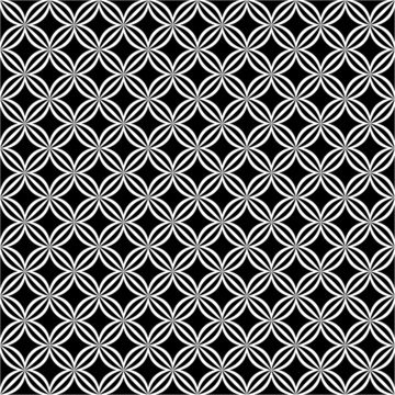 Motif géométrique noir et blanc.