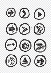 arrows icons set