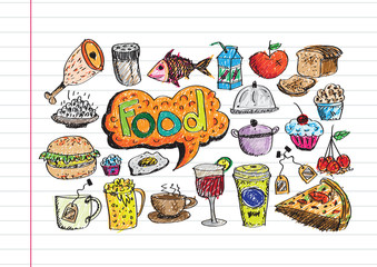 Food Icons Vector set