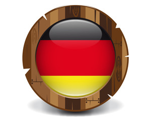 Obraz premium Germany wood button