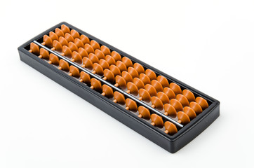 Abacus isolated white background