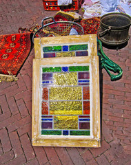 stained glass on jumble sale