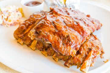 Bbq ribs steak