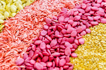 Colorful seeds texture using as background