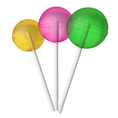 lollipop on a white background