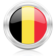 Fototapeta premium belgium flag icon