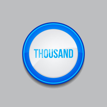 Thousand Circular Vector Blue Web Icon Button